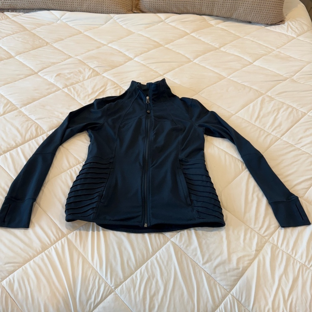 Women's Tangerine fitted zip up jacket